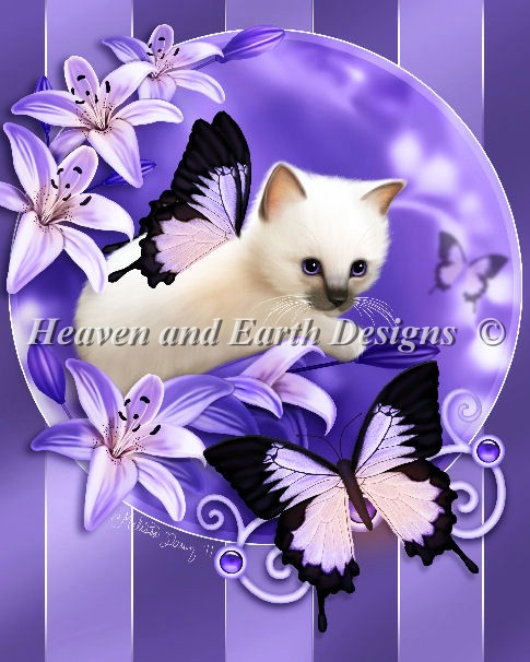 Mini Purple Lilies - Click Image to Close
